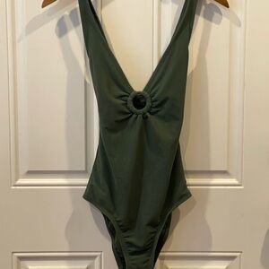 Green Shade and Shore one piece swimsuit